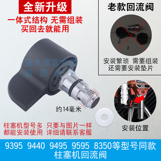 Wen Yijia airless sprayer return valve accessories 395 450 495 595 695 plunger sprayer pressure relief valve 395 490 495 595 695 original model return