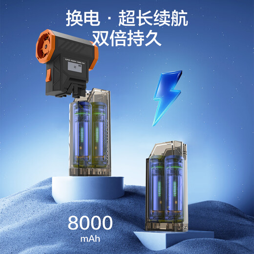 Syouran wireless rechargeable hair dryer dust removal violent fan turbocharged powerful dust collector handheld car hair dryer dust gun dust blower brushless mini violent small fan color matching / removable large capacity battery can be used as a power bank / can be used on airplanes