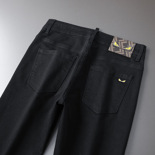 Jeep (Jeep) Hosen für den neuen Stil neuer Stil hochwertiger schlanker loser Stretch Jeans Mode vielseitige Freizeithosen Männer T6623 Black 34