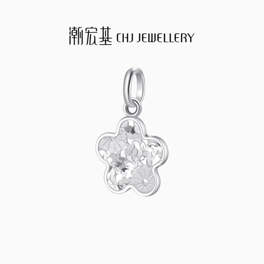 Chao Acer Platinum Crushed Ice Exploding Flower Pendant Women's PT950 Platinum Necklace Birthday Gift Price Single Pendant (Including Labor Cost 260 Yuan) 3.05g
