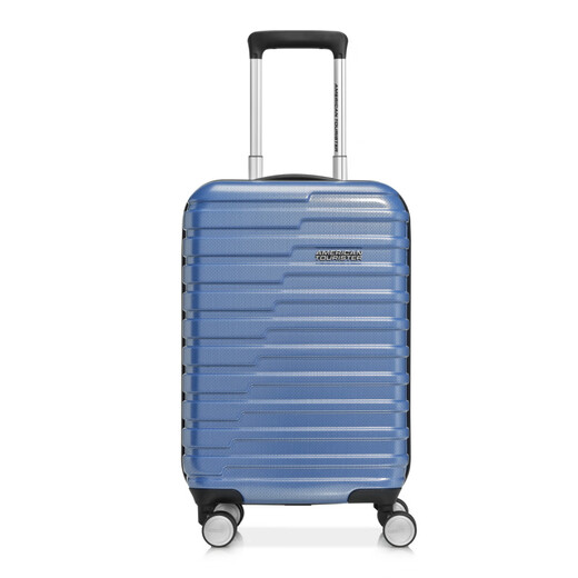 AMERICAN TOURISTER Student suitcase BF9 universal wheel 20-inch 26-inch trolley case ultra-light TSA customs lock overseas travel case blue_[Send. Box cover + packing. strap] 20-inch