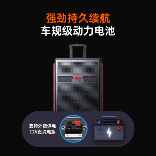 Patriot S615 outdoor square dance audio 15-inch high-power amplifier mobile portable home trolley Bluetooth speaker street stall speaker dual microphone version