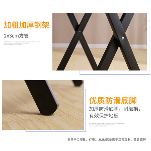 Felinsmann Sales NO.1 Folding Table Table Folding Outdoor Folding Dining Table Computer Table Dining Table Mahjong Table Dining Table No Installation Unilateral Table - Exquisite Black Modern Simple