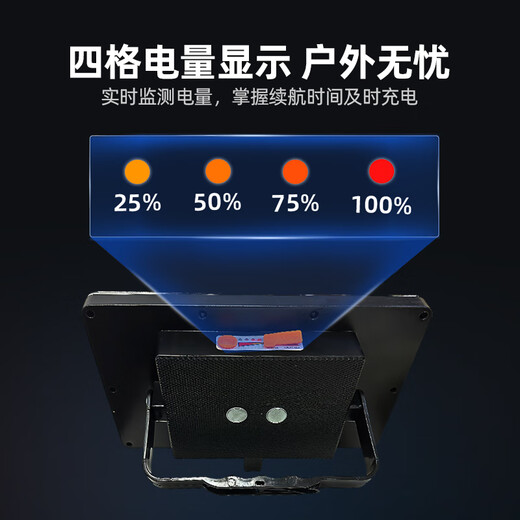 Zhijia stall lamp night market rechargeable lighting LED lamp emergency lighting street stall outdoor mobile camping lamp three-color + bracket