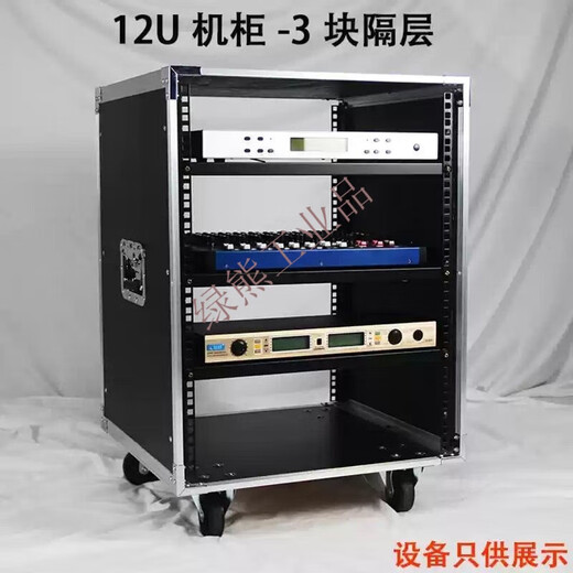 Customized 12U amplifier cabinet speaker 6U mixer 8U simple switching cabinet 16U customized server flight case 16U cabinet (3 layers)