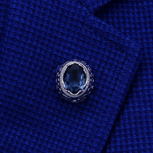 Shijun (shijun) traje masculino broche broche platino platino profundo lord dorado plate siltar aguja de aguja retro broche profundo lord broche platino + gemido