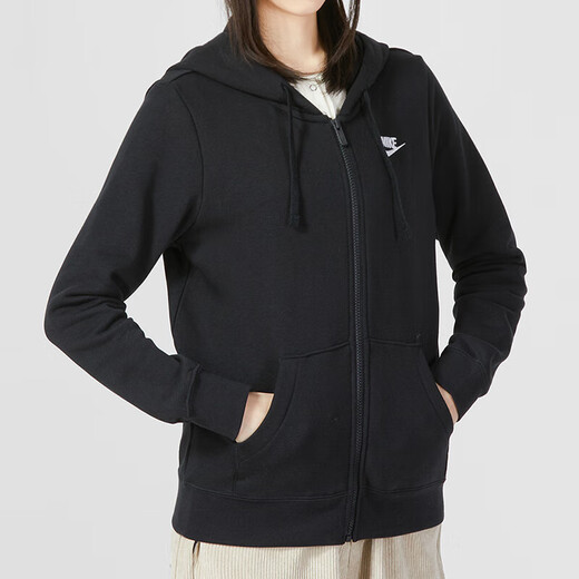 Nike (Nike) Offizielle Paarjacke, neue lässige, lockere Sportswear, das Training von Herren und Frauen mit Kapuze, Paar im schwarzen/einteiligen S-Stil [165-170 cm/90-110jin [Jin ist gleich 0,5 kg]]]