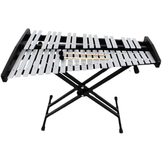 海伦威尔钟琴32音铝板琴37音钢片琴马林巴铁琴打琴打击乐器奥尔夫叮当 37音级【加大】红木制钟琴