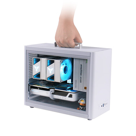 AMD R7 5700X/RX7650GRE/5060TI graphics card mini host ITX complete portable DIY computer assembly machine desktop mini office desktop AI PC computer configuration four | R7 5700X/RTX5060