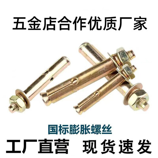 维诺亚膨胀螺丝彭张螺栓加厚加长拉爆膨胀管铁爆炸螺丝钉大全批发 国标 M12807个