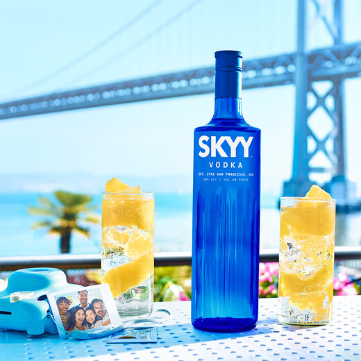 
Deep Blue SKYY Vodka VODKA Blue Sky Vodka Original bottle imported foreign wine 750ML*2 double gift box