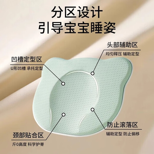 Ying Tiao Baby Shaping Pillow 0 to 6 Months Newborn Infants and Toddlers Head Shape Correction Baby Anti-Mild Head Pillow for All Seasons Suitable for 0-2 Years Old High-Quality Silicone | 7A Antibacterial | Lemon Yellow