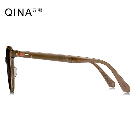 Qina (Qina) Brille Zhao Lusi gleicher Stil Leichte Klapperbrille für Männer und Frauen im Freien Sonnenschutz Sonnenbrille Trend QN5012 A62 [Lusi gleicher Stil]