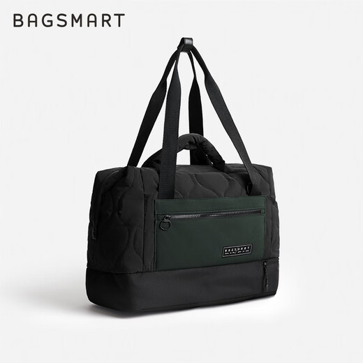BAGSMART差旅背包大容量旅行包手提袋短途行李包多功能运动斜挎 黑色 中