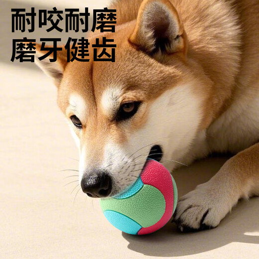 Zanpet Spliced Elastic Ball Dog Supplies Teething Toy Ball Pet Ball Bite-proof Self-Enjoyment Relief Boredom Training Interactive