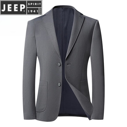 JEEP SPIRIT夏季薄款防晒西服男上衣冰丝春夏休闲小西装单西外套单件 9928蓝色 M 170/-120斤