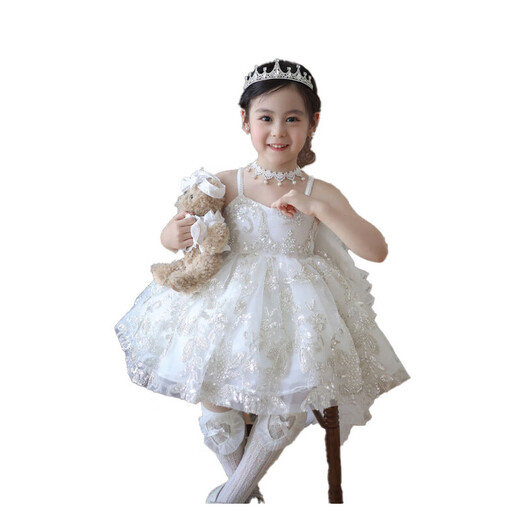 G.DUCKKIDS童装洛丽塔公主裙女童连衣裙夏季新款生日礼服蓬蓬裙儿童爱莎裙子 6628八音盒裙子aiososk 100 尺码2~3岁【 90-100cm】