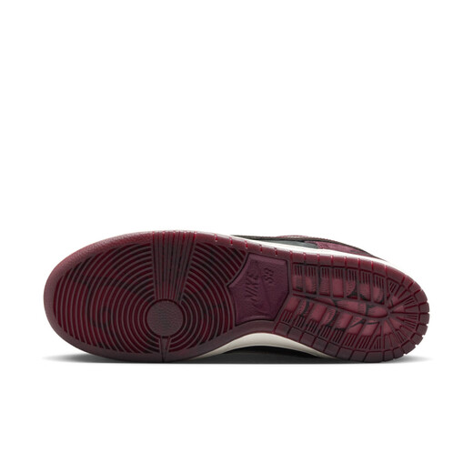
Nike (NIKE) SBDunkLowPro men's and women's skateboard shoes FZ1289 official authentic 200 reddish-brown_dark beetroot color_team red_fail white 45