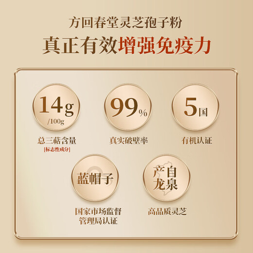
Fang Huichuntang Break Wall Ganoderma Lucidum Spore Powder 60g/box, Increase Immune Tonic Gift * 3 Boxes