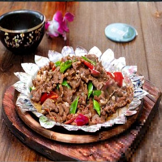 Sizzling mutton for 1 person