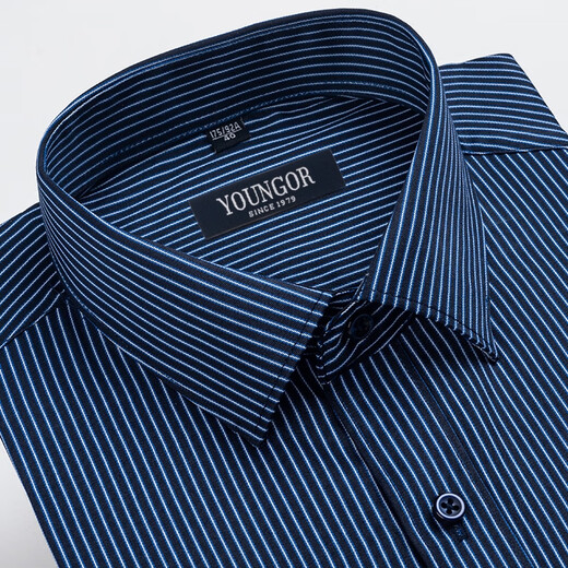 
CEO Yageol Long Sleeve Shirt Men's 2025 New Pure Cotton No-Iron Middle-aged Casual High-end Professional Shirt 6627 38 (Suggested 100-115Jin [Jin equals 0.5 kg])