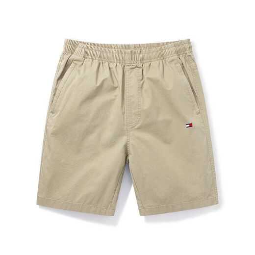 Tommy Bull (TOMMYBULL) American Tommy Tommy Summer Men's Fashionable All-match Shorts Business Casual Five-Cross Pants Middle-aged 9215 Bean Green M Weight 90-110Jin [Jin equals 0.5 kg]
