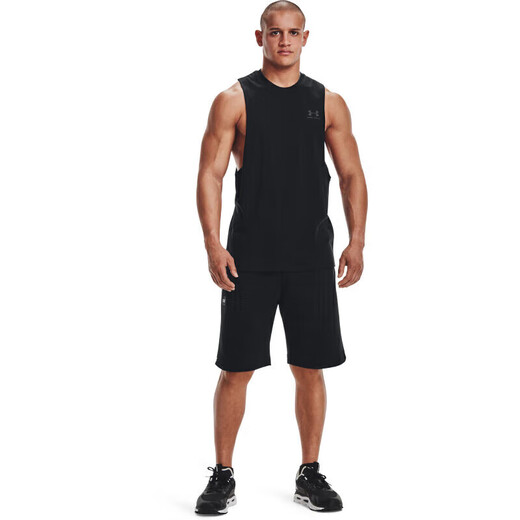安德玛（UNDERARMOUR）春夏Sportstyle 男子训练运动背心1329286 黑色001 M