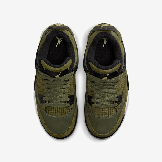 耐克（NIKE）Air Jordan 4 Retro GS AJ4橄榄绿 大童/女子复古篮球鞋 FB9928-200 35.5