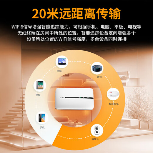 Qinluo 2025 new portable wifi removable wireless wifi6 card-free accompanying wireless Internet card portable Internet treasure 4g wall router national universal traffic upgraded version WiFi6 dual Netcom + upgraded chip