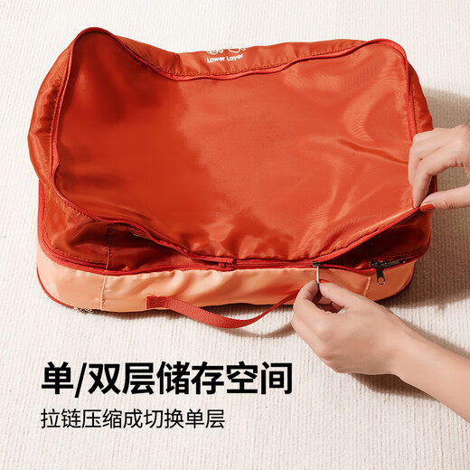 M Square Travel Storage Bag Gepäck Kleidung Jungvermählten Flitterwochen Reisekleidung Kleidung Tasche Spanische Wand rot