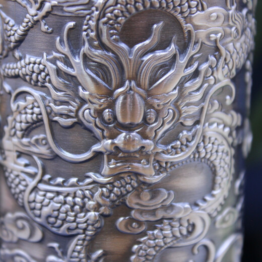 Defenggui brand genuine Kowloon Xianrui pure silver thermos cup pure silver 999 silver water cup high-end gift 70g Kowloon Xianrui thermos cup