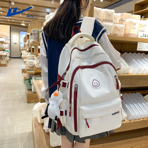 Huali junior high school students' schoolbags large capacity backpacks for grades 7-9 female high school students with good looks, simple and versatile backpacks