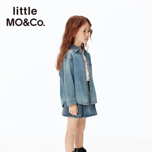 Little MO&Co. Tom and Jerry joint series little moco children's clothing 25 autumn clothing for boys and girls cool antibacterial denim shirt