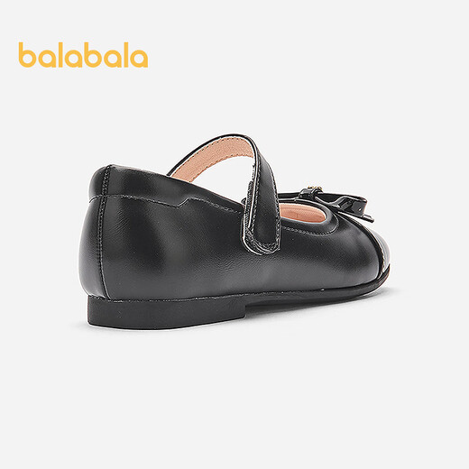 Balabala children's shoes, girls' Birkenstock shoes, 2025 new spring and autumn princess shoes, ballet style shoes, soft sole performance shoes, trendy black 90001 30 (foot length 18.3-18.7/inner length 19.7)