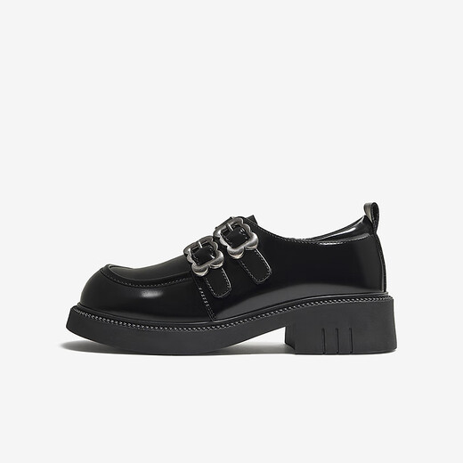 Mejor 2025 Autumn Mall New British College Style Oxford Shoes Shoes de cuero Molas Singles Singles Zapatos D3271CM5 Negro 36