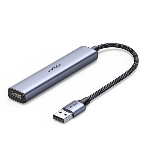 Green Connect USB Vier-Port-Hub USB3.0 Extender Typ-C-Stromversorgungsanschluss Mehrwertiger Expansion Docking Einheit Splitter Plug Multi-Port-Erweiterung Hub2.0 Externer 4-Port-USB3.0 Splitter 1 Meter CM473-15922