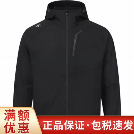 DESCENTE loose zipper hooded long-sleeved jacket jacket for men and women, high-looking fashion trendy casual sports black one size 85