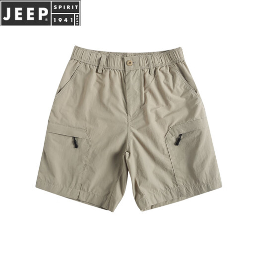 Jeep Spirit Summer Japonais rétro multi-poche shorts de travail hommes lâches droites à séchage rapide couleur solide vieux pantalon à cinq points