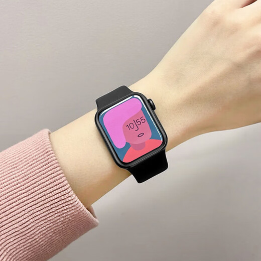 苹果机通用IWATCH智能手表女s9通话血压心率健康监测s10运动手环 纯洁白+优雅气质款