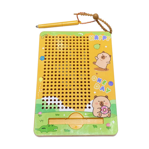 Ignb Kapibala Magnetic Steel Ball Drawing Board Toys's Children's Magnetic Maze Leads et Focus Training Nivel Training Ball [Blue Jade Dog] Magnétique de peinture Board Maze