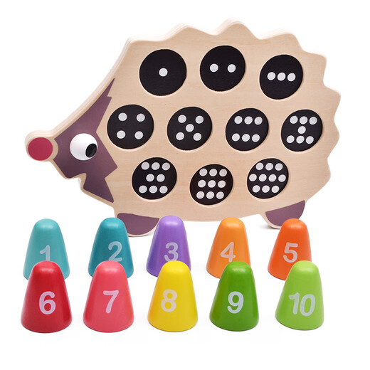 Chengliu Kindermontessori Frühschulnummer Pairing Toys Fine Action Hedgehog Points Kindergarten Bildungsaufklärung Unterricht AIDS HEGHHOG NUMMER PAILINGENLICHTENMENT TOYS