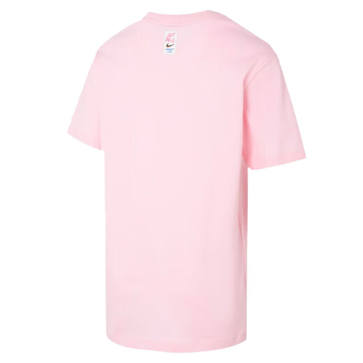 耐克（NIKE）女装运动套装25夏新款舒适透气时尚印花短袖T恤宽松五分裤 两件套 FJ7714-690+HM6983-133 L