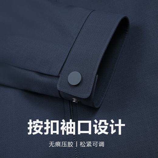 Playboy (PLAYBOY) Playboy Jacket Middle-aged Men's Cadre Civil Service Spring and Autumn Coat High-end Daddy Outfit Business Casual Administrative 6198 Hidden Blue Removable Duck Down Bottom Line One Size 170 Suitable Weight 120-135 Jin [Jin equals 0.5 kg]