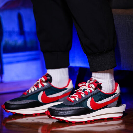 Nike (Nike) Sacaix Nike Ldwaffle Negro, azul, rojo, Nike Tres partes Deconstruction Waffle Zapatos DJ4877-300 Negro, azul, rojo, DJ4877-300 42.5