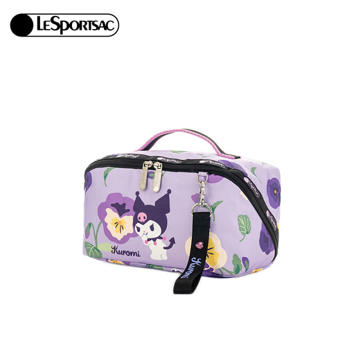 Lesportsac Lebosi 25 new cool Luomi garden series cute fresh makeup storage bag clutch bag Jinse rose dream