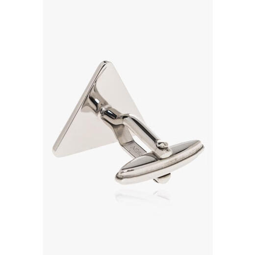 
LANVIN Geometric Metal Cufflinks Details Men's Business Forecast Accessories White TU