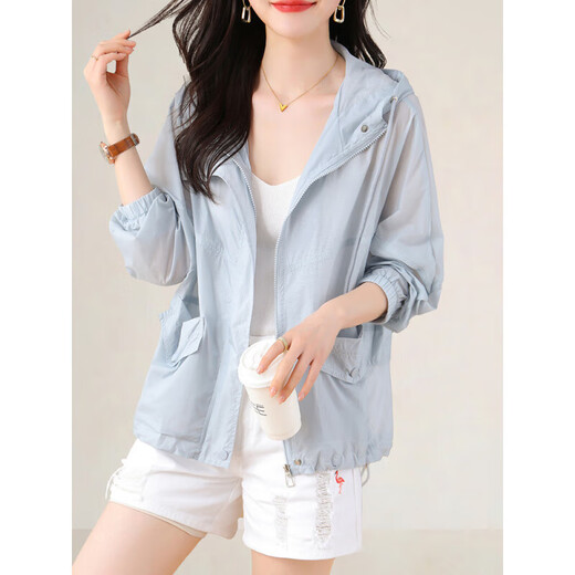 Olj Light Luxury Marque courte veste pour les femmes 2025 Été Nouvelle protection solaire à la mode Souffoir cardigan léger élégant blanc m blanc m