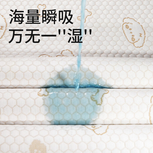 
McGonzi double-sided urine separator baby waterproof and washable ice silk summer large-size baby overnight diaper pad full bed sheet double-sided printed puppy + little yellow duck - 7A antibacterial and mite removal 70x100cm