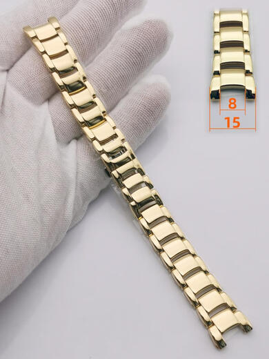 适配西铁城手表表带钢女xC系列EC1032/1042钢带表链凹凸口纯钛带 钛表带 ，选此项备注型号 0mm