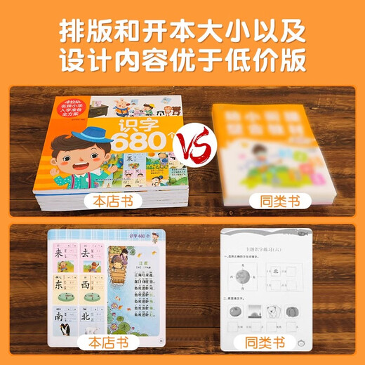 米拉朵入学准备全方案6册任选 幼小衔接教材全套一日一练6-8岁全脑开发思维训练书 数学语文识字拼音680题 幼儿一二年级阅读课外书 成语【680例】课外练习册